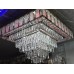 Kристален пеещ полилей ,Kare 6239/60х60 см CH Хром , 4xE14+ 84W LED+ RGB диоди + MP3 + BLUETOOTH,Размер:60х60 см